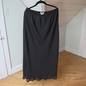 Draper's & Damon's Long Black Skirt Size 16